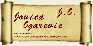 Jovica Ogarević vizit kartica